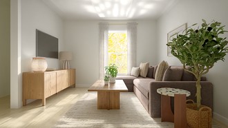 Rustic Living Room by Havenly Interior Designer Erika