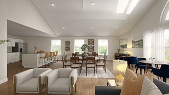 Warm Transitional Living Room by Havenly Interior Designer Diogo