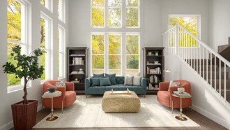 Eclectic Living Room by Havenly Interior Designer Caroline