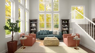 Eclectic Living Room by Havenly Interior Designer Caroline