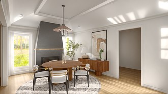 Modern, Warm Transitional Dining Room by Havenly Interior Designer Jean