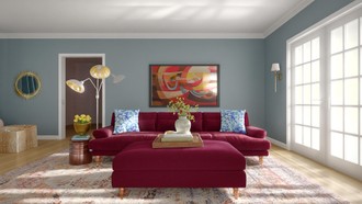 Contemporary Living Room by Havenly Interior Designer Leah