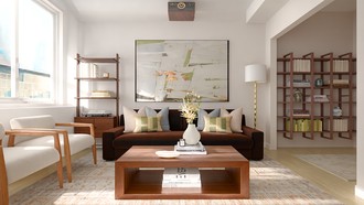 Transitional, Modern Cottage Living Room by Havenly Interior Designer Paula