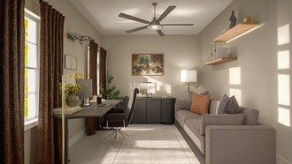 Organic Modern Office by Havenly Interior Designer Juan