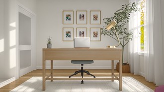 Glam, Minimal Office by Havenly Interior Designer Nicole