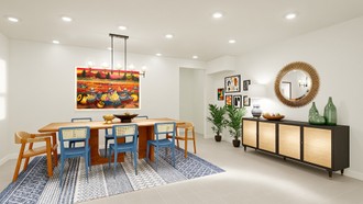 Eclectic, Midcentury Modern, Artful Eclectic Dining Room by Havenly Interior Designer Katerina