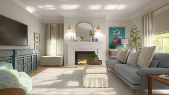 Classic, Traditional, Transitional Living Room by Havenly Interior Designer Meagan