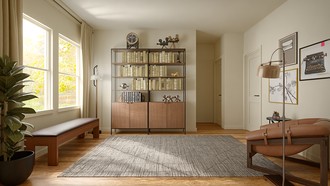 Contemporary, Modern, Eclectic, Industrial Living Room by Havenly Interior Designer Lauren