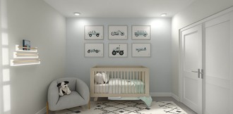 Midcentury Scandi, California Cool Bedroom by Havenly Interior Designer Candice