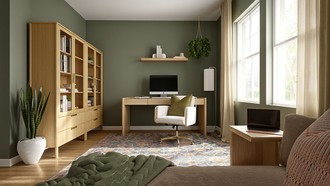 Classic, Transitional, Warm Transitional, Traditional Charm Office by Havenly Interior Designer Anny