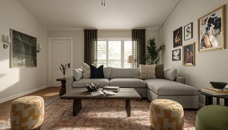 Midcentury Modern Living Room by Havenly Interior Designer Ivanna