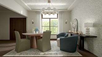 Contemporary, Eclectic, Glam, Transitional Dining Room by Havenly Interior Designer Gabriela