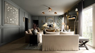Traditional, Traditional Charm Living Room by Havenly Interior Designer Malena