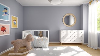 Midcentury Modern, Classic Contemporary Nursery by Havenly Interior Designer Sunali