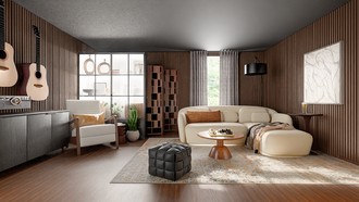 Contemporary, Midcentury Modern Living Room by Havenly Interior Designer Erin