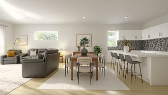 Contemporary, Eclectic Dining Room by Havenly Interior Designer Diogo