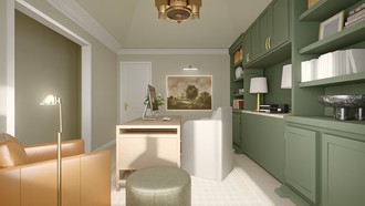 Transitional Office by Havenly Interior Designer Jacqueline