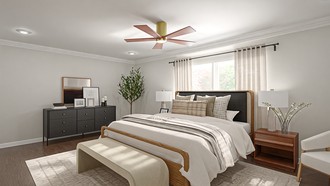 Organic Modern, Warm Transitional Bedroom by Havenly Interior Designer Diego