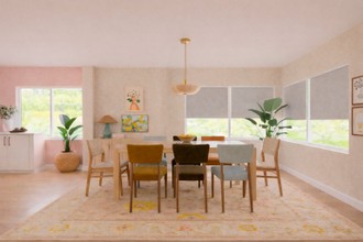 Bohemian Dining Room by Havenly Interior Designer Mariana