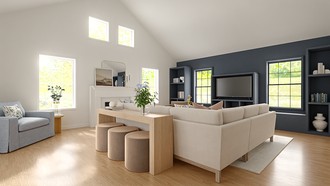 Coastal, Transitional Living Room by Havenly Interior Designer Jacqueline