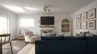 Classic, Coastal, Transitional, Classic Coastal, Modern Cottage, Traditional Charm Living Room by Havenly Interior Designer Andrea