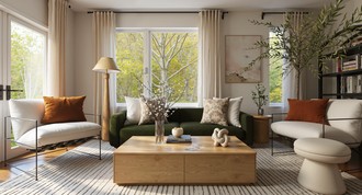 Contemporary Living Room by Havenly Interior Designer Sophia