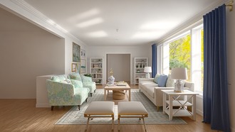 Coastal Living Room by Havenly Interior Designer Valeria