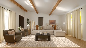 Warm Transitional, New Classic Living Room by Havenly Interior Designer Lilian
