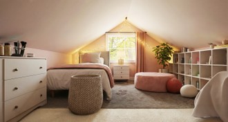 Eclectic Bedroom by Havenly Interior Designer Sophia