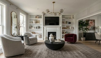 Contemporary, Classic, Glam Living Room by Havenly Interior Designer Julia