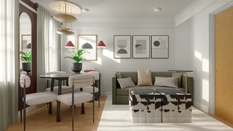 Contemporary, Modern, Eclectic Living Room by Havenly Interior Designer Mariana