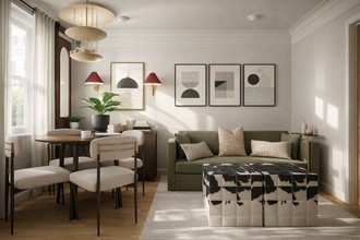 Contemporary, Modern, Eclectic Living Room by Havenly Interior Designer Mariana