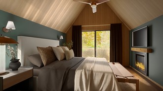 Warm Transitional, Traditional Charm Bedroom by Havenly Interior Designer Andrea