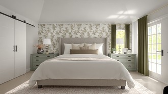 Transitional, Warm Transitional Bedroom by Havenly Interior Designer Valeria