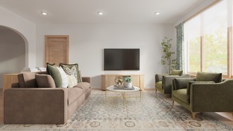 Classic, Eclectic, Transitional Living Room by Havenly Interior Designer Meagan