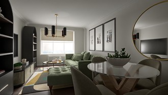 Contemporary, Midcentury Modern Living Room by Havenly Interior Designer Barbara