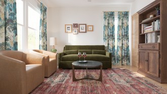 Classic, Eclectic, Transitional, Vintage Office by Havenly Interior Designer Meagan