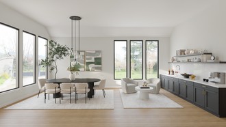 Contemporary Luxe Dining Room by Havenly Interior Designer Camila