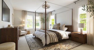 Warm Transitional Bedroom by Havenly Interior Designer Sophia