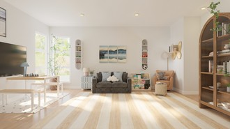 Modern, Minimal, Artful Eclectic Playroom by Havenly Interior Designer Megan