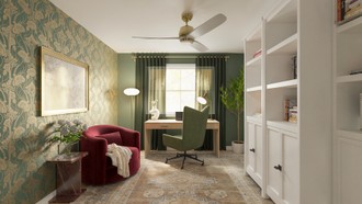 Glam, Parisian Modern Office by Havenly Interior Designer Juan