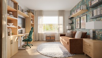 Eclectic, Global Reading Room by Havenly Interior Designer Ivan