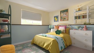 Eclectic, Inspired Modern Bedroom by Havenly Interior Designer Karina