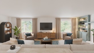 Contemporary Living Room by Havenly Interior Designer Barbara