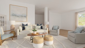 Eclectic, Coastal Living Room by Havenly Interior Designer Angie