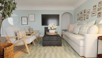 Traditional, Transitional Living Room by Havenly Interior Designer Tabitha