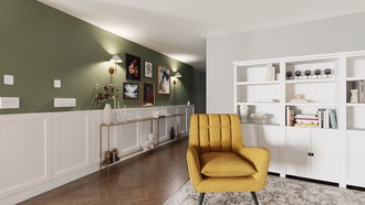 Transitional Living Room by Havenly Interior Designer Shadnaz