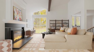 Midcentury Scandi Living Room by Havenly Interior Designer Paula