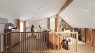 Transitional Living Room by Havenly Interior Designer Maria