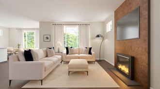Modern, Contemporary Luxe Living Room by Havenly Interior Designer Camila